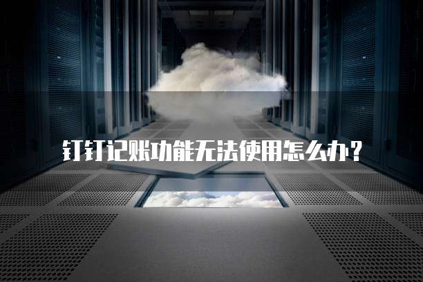 钉钉记账功能无法使用怎么办?