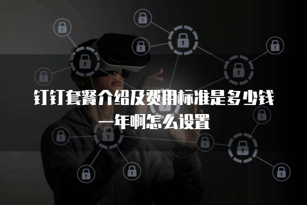 钉钉套餐介绍及费用标准是多少钱一年啊怎么设置