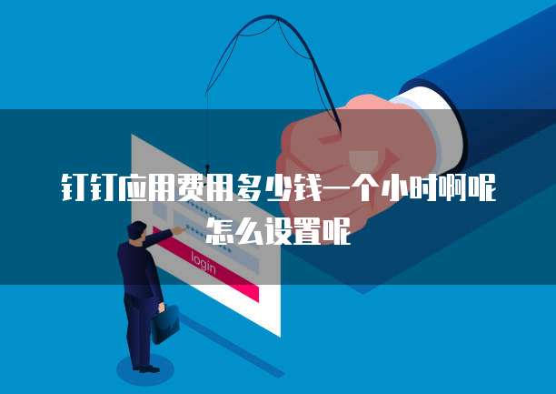 钉钉应用费用多少钱一个小时啊呢怎么设置呢