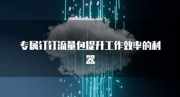 专属钉钉流量包提升工作效率的利器