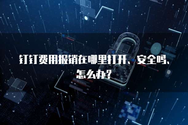 钉钉费用报销在哪里打开、安全吗、怎么办?