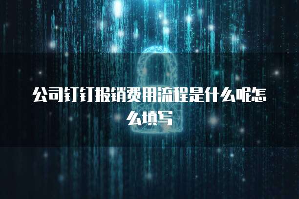 公司钉钉报销费用流程是什么呢怎么填写