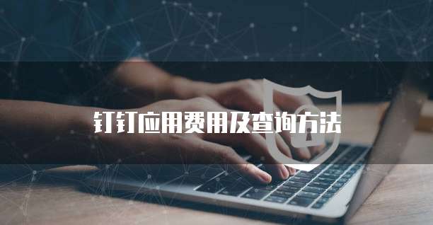 钉钉应用费用及查询方法