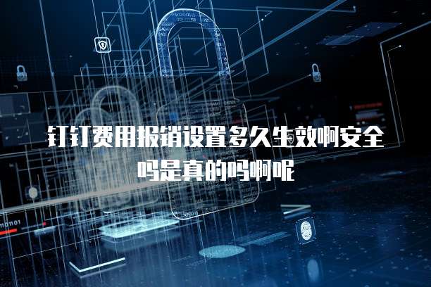 钉钉费用报销设置多久生效啊安全吗是真的吗啊呢
