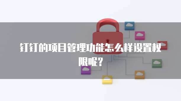 钉钉的项目管理功能怎么样设置权限呢?