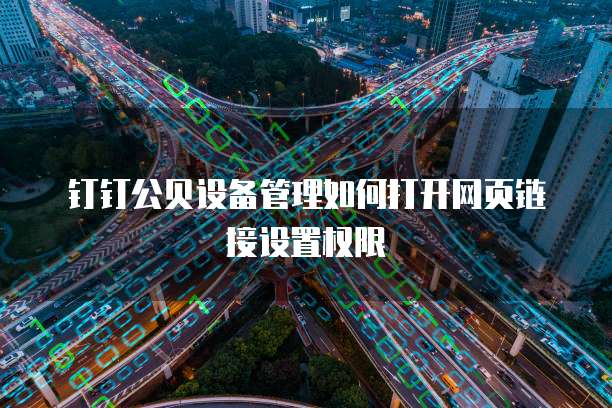 钉钉公贝设备管理如何打开网页链接设置权限