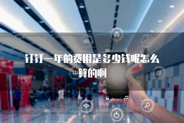 钉钉一年的费用是多少钱呢怎么算的啊