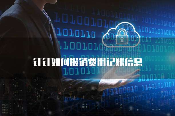 钉钉如何报销费用记账信息