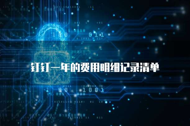 钉钉一年的费用明细记录清单