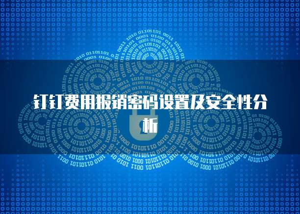 钉钉费用报销密码设置及安全性分析