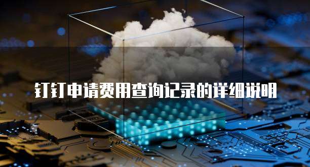 钉钉申请费用查询记录的详细说明