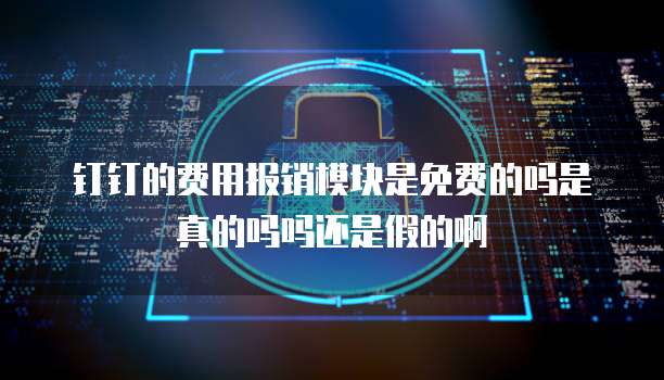 钉钉的费用报销模块是免费的吗是真的吗吗还是假的啊