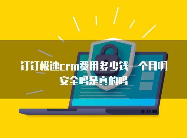 钉钉极速crm费用多少钱一个月啊安全吗是真的吗