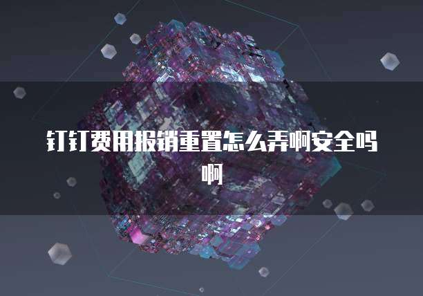 钉钉费用报销重置怎么弄啊安全吗啊