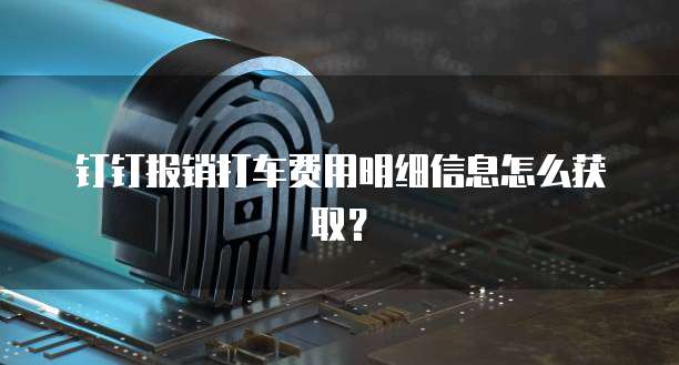 钉钉报销打车费用明细信息怎么获取?