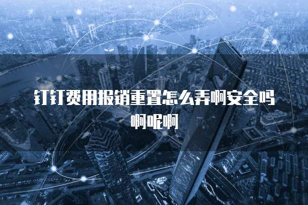 钉钉费用报销重置怎么弄啊安全吗啊呢啊