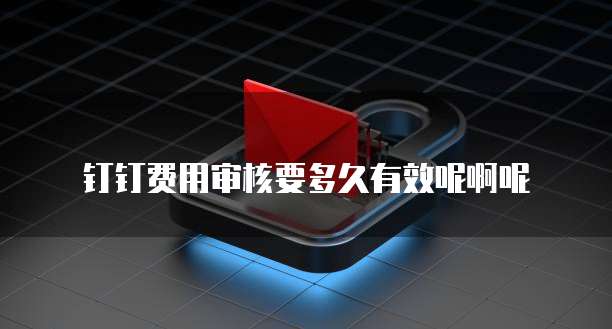 钉钉费用审核要多久有效呢啊呢