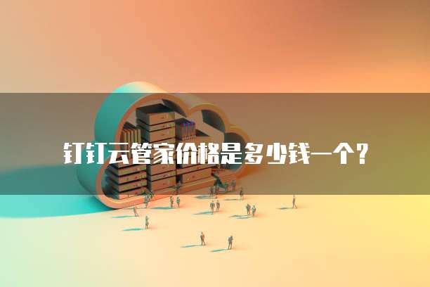 钉钉云管家价格是多少钱一个?