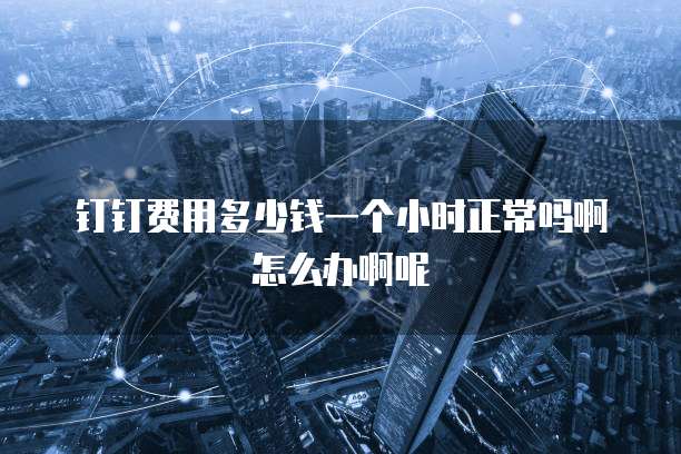 钉钉费用多少钱一个小时正常吗啊怎么办啊呢