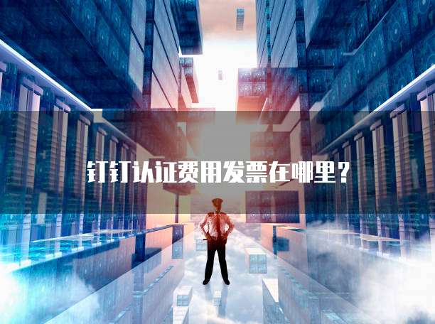 钉钉认证费用发票在哪里?