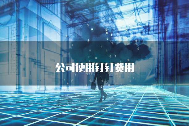 公司使用钉钉费用
