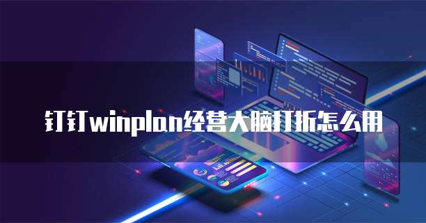 钉钉winplan经营大脑打折怎么用