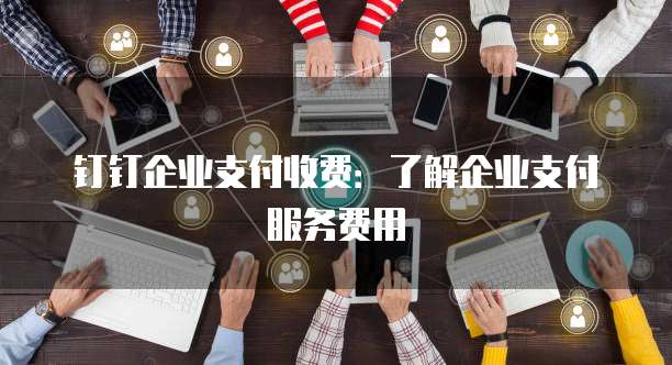 钉钉企业支付收费:了解企业支付服务费用