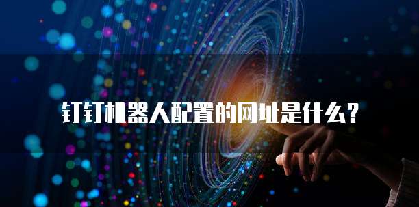 钉钉机器人配置的网址是什么?