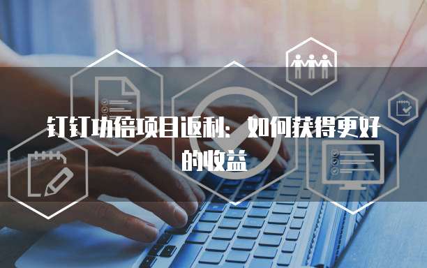 钉钉功倍项目返利:如何获得更好的收益