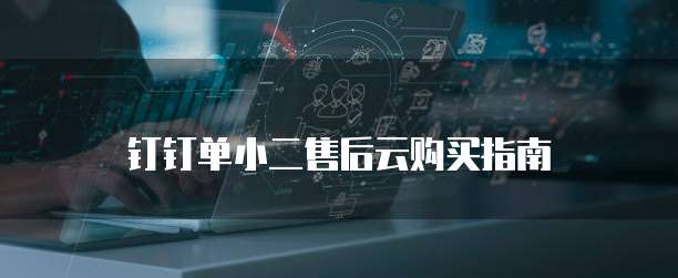 钉钉单小二售后云购买指南