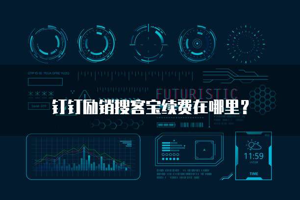 钉钉励销搜客宝续费在哪里?