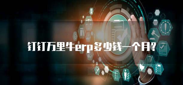钉钉万里牛erp多少钱一个月?