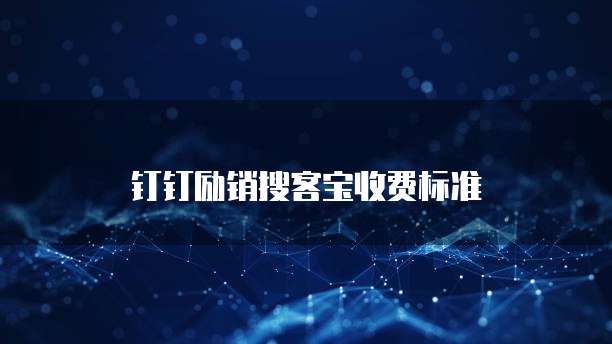 钉钉励销搜客宝价格,钉钉励销搜客宝收费标准