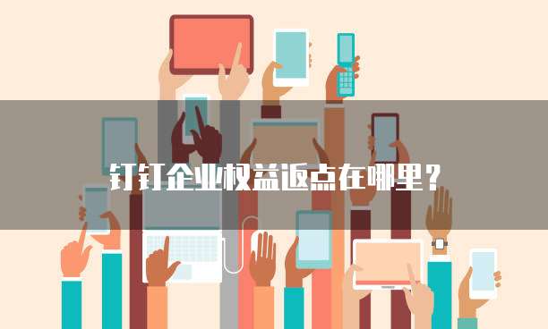 钉钉企业权益返点在哪里?