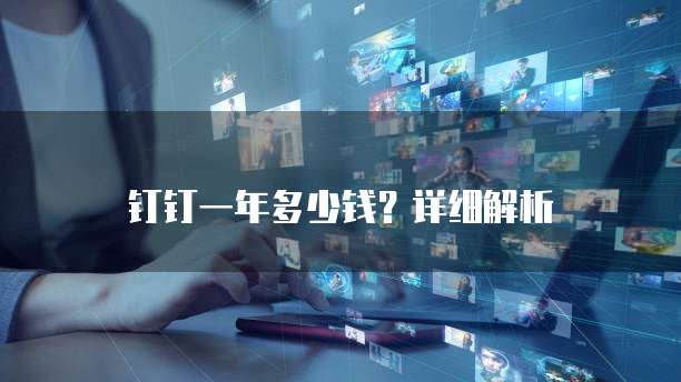 钉钉一年多少钱?详细解析