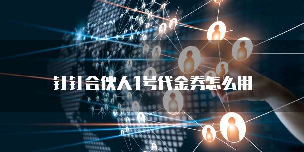 钉钉合伙人1号代金券怎么用
