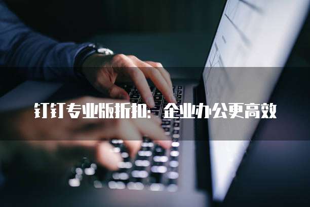 钉钉专业版折扣:企业办公更高效
