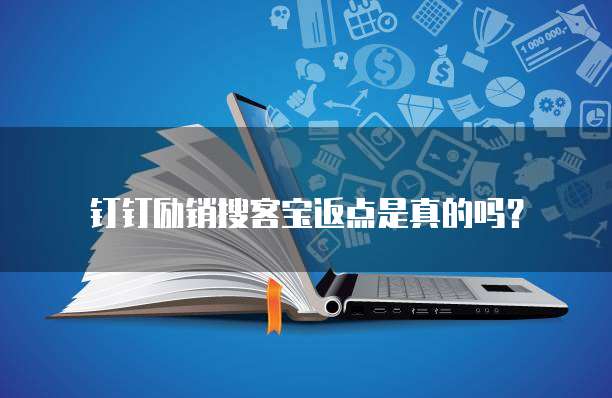 钉钉励销搜客宝返点是真的吗？