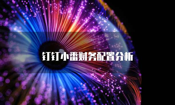 钉钉小番财务配置分析