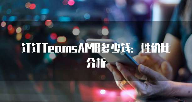 钉钉TeamsAMB多少钱:性价比分析