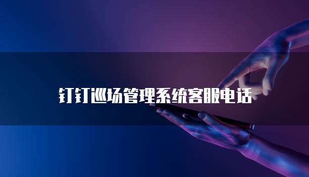 钉钉巡场管理系统客服电话