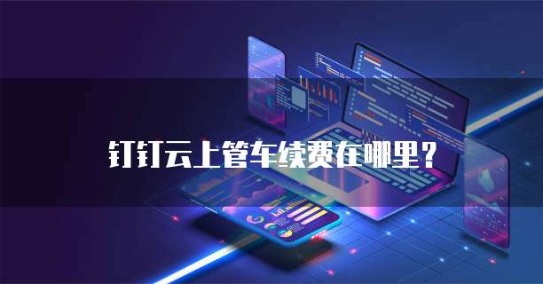 钉钉云上管车续费在哪里?