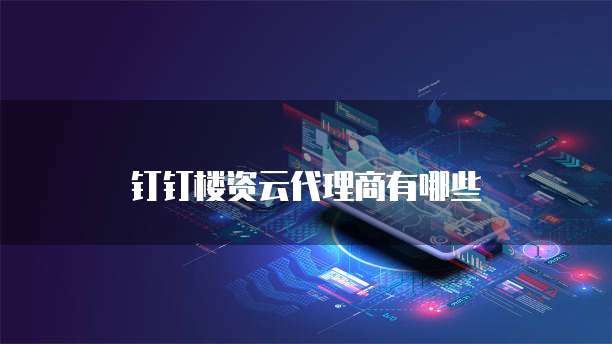 钉钉楼资云代理商有哪些
