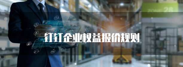 钉钉企业权益报价规则
