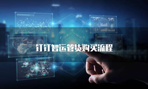钉钉智运管货购买流程