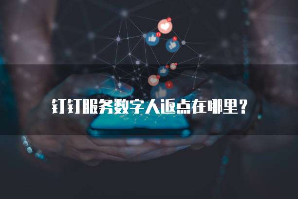 钉钉服务数字人返点在哪里?