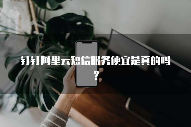 钉钉阿里云短信服务便宜是真的吗?