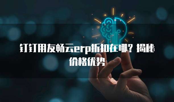 钉钉用友畅云erp折扣在哪?揭秘价格优势