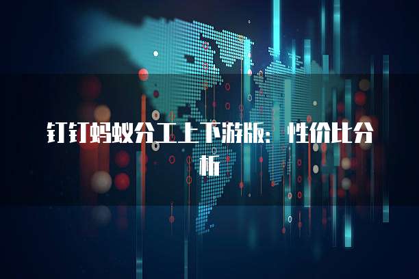 钉钉蚂蚁分工上下游版:性价比分析