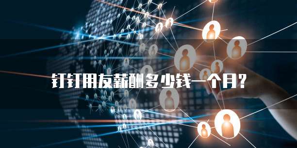 钉钉用友薪酬多少钱一个月?